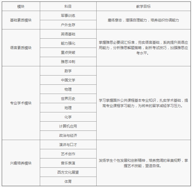 上海泰萊國(guó)際高中豐富的課程體系